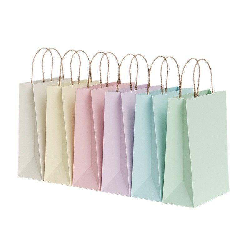  Combo 5 TÚI GIẤY KRAFT DÀY DẶN LÀM QUÀ TẶNG  MÀU PASTEL, NHIỀU SIZE 