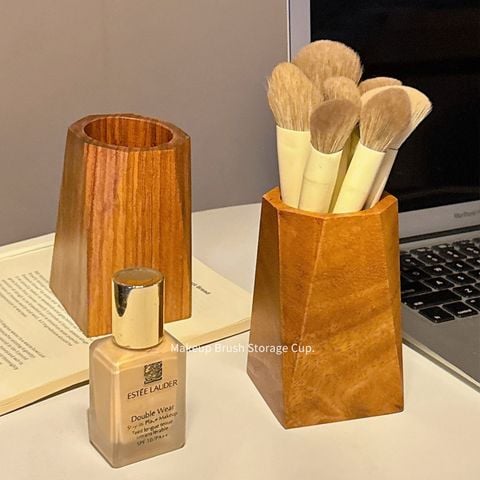  Ống Đựng Bút Gỗ Óc Chó Màu Nâu - Hộp Đựng Bút Trang Điểm Cao Cấp, Hộp Đựng Bút Sáng Tạo Cầm Tay Cho Học Sinh [GIAO HÀNG 2-10 NGÀY | SỈ TỪ 2 TRIỆU | CÓ THỂ IN LOGO] 