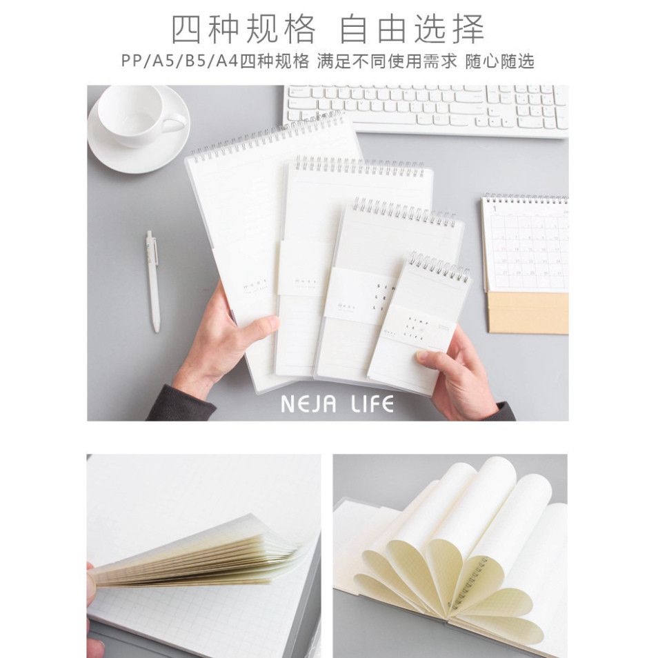  Sổ Cuộn Lưới A Đặt Trước - Ghi Chép Đơn Giản Dùng Cho Học Sinh, Dây Lưới Trong Suốt 