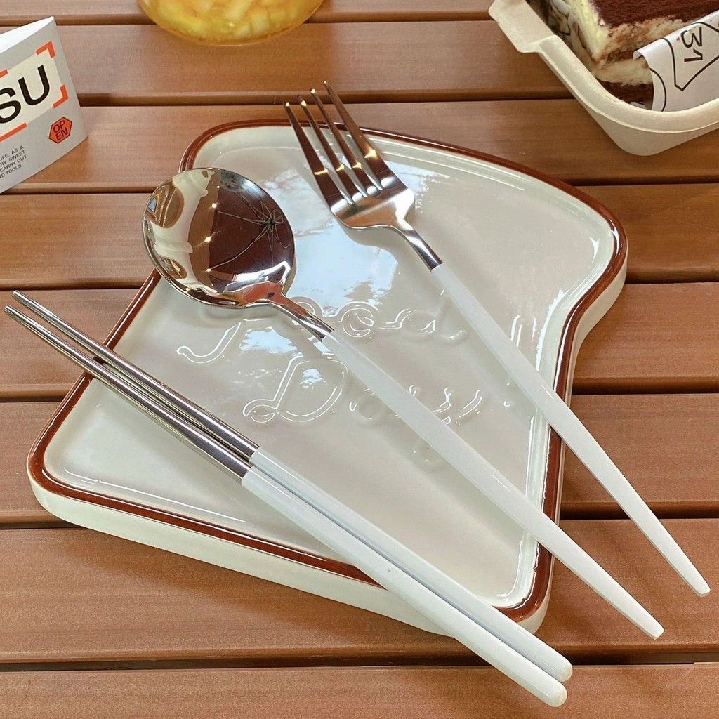  Bộ Dao Kéo Thìa Nĩa Đũa Inox 3 Món - Bộ Dụng Cụ Ăn Uống Cá Nhân Tiện Lợi, Dùng Cho Học Sinh, Người Lớn, Văn Phòng [GIAO HÀNG 2-10 NGÀY | SỈ TỪ 2 TRIỆU | CÓ THỂ IN LOGO] 