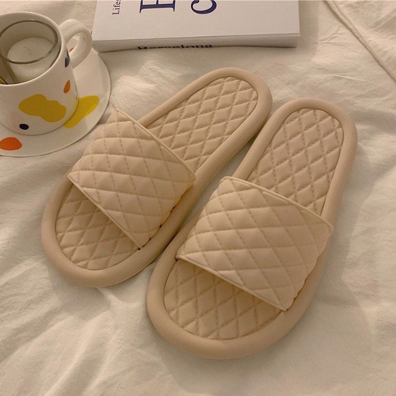  Giày dép quai ngang unisex họa tiết tổ ong, đế chống trượt G1154 siêu bám đáy 