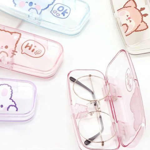  (HÀNG ĐẶT TRƯỚC) 10 Sáng Tạo Mới Di Động Loạt Phim Hoạt Hình Hộp Đựng Kính Tại Chỗ 