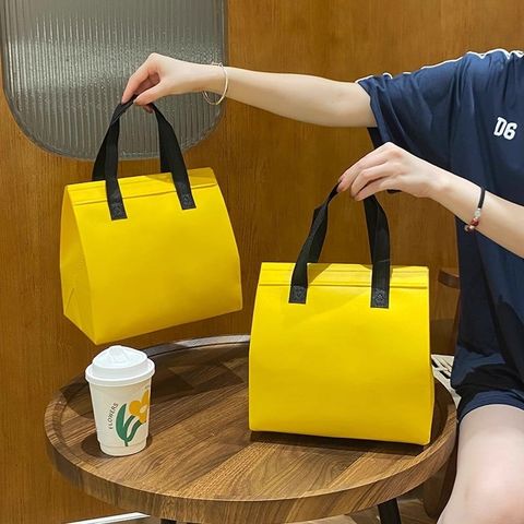  Túi xách vải không dệt cách nhiệt bảo quản lạnh cho trà sữa mang đi bánh tráng miệng 