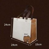  Bộ 10 túi vải không dệt hình chú gấu đáng yêu, tiện lợi cho quà tặng và shopping! 