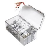 Hộp Đựng Dây Cáp Có Nắp, Sắp Xép Dây Sạc [GIAO HÀNG 2-10 NGÀY | SỈ TỪ 2 TRIỆU | CÓ THỂ IN LOGO] 