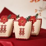  Hộp kẹo cưới sáng tạo mới hộp kẹo quà cưới hộp trống bán buôn 