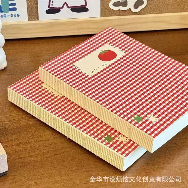  Sổ Tay Mini Lưới Màu Đỏ Hình Cà Chua Phong Cách Hàn Quốc - Sổ Ghi Chép Trống Giá Trị Cao Dùng Cho Học Sinh [GIAO HÀNG 2-10 NGÀY | SỈ TỪ 2 TRIỆU | CÓ THỂ IN LOGO] 