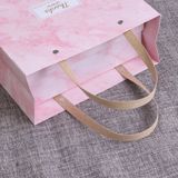  Hộp giấy cứng đựng quà tặng họa tiết cẩm thạch màu hồng hai mảnh, chất liệu cứng cáp sang trọng [Q678] 