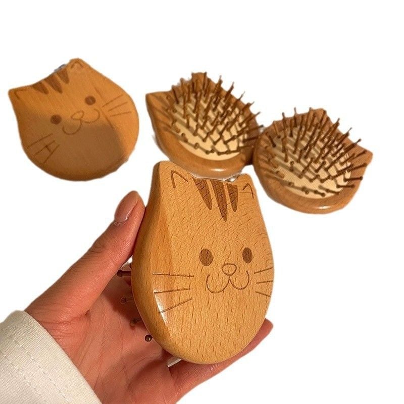  Lược Khí Nén Gỗ Sồi Mini Cho Mèo Tiện Mang Theo [GIAO HÀNG 2-10 NGÀY | SỈ TỪ 2 TRIỆU | CÓ THỂ IN LOGO] 