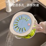  Giỏ Thoát Nước PP Dung Tích Lớn Màu Hồng, Xanh, Nâu - Rổ Đựng Trái Cây Dễ Thương, Bộ Lọc Có Thể Thu Gọn, Gia Dụng [GIAO HÀNG 2-10 NGÀY | SỈ TỪ 2 TRIỆU | CÓ THỂ IN LOGO] 
