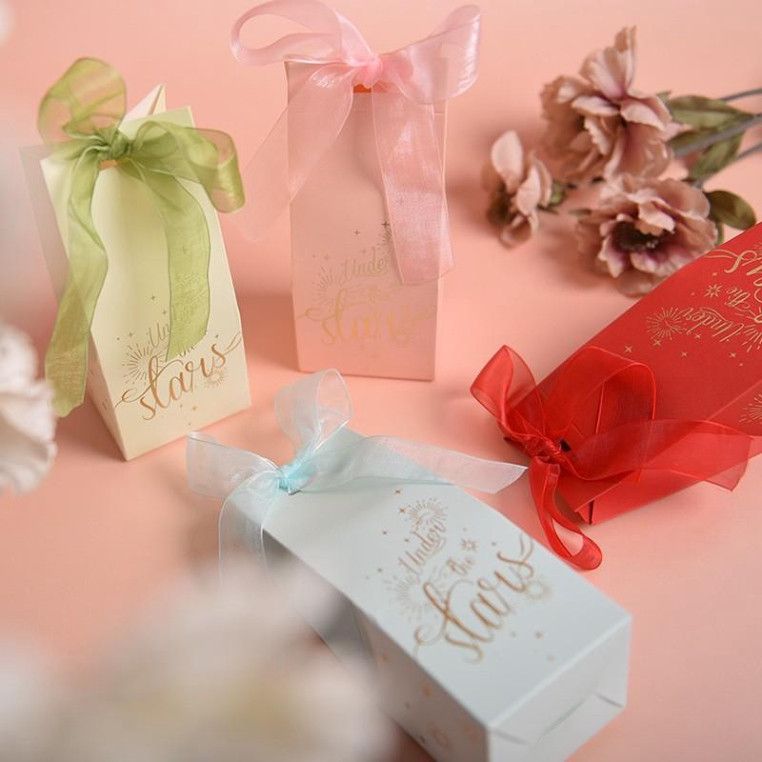  SET 5 Túi & Hộp Quà Tình Yêu Thắt Nơ - Đựng Mỹ Phẩm và Phụ Kiện Valentine Q779 