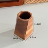  Ống Đựng Bút Gỗ Óc Chó Màu Nâu - Hộp Đựng Bút Trang Điểm Cao Cấp, Hộp Đựng Bút Sáng Tạo Cầm Tay Cho Học Sinh [GIAO HÀNG 2-10 NGÀY | SỈ TỪ 2 TRIỆU | CÓ THỂ IN LOGO] 