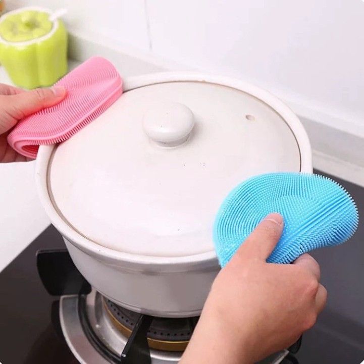  Miếng Rửa Bát Silicon Đa Năng Cọ Rửa Nhà Bếp, Bồn Rửa, Lót Cốc, Bắc Nồi [GIAO HÀNG 2-10 NGÀY | SỈ TỪ 2 TRIỆU | CÓ THỂ IN LOGO] 