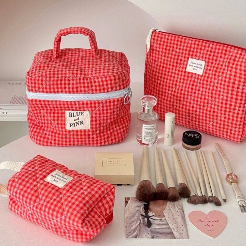  Túi Xách Du Lịch Kẻ Sọc Nam Việt Quất - Đáng Yêu & Dung Tích Rộng, Hàng Đặt Trước! 