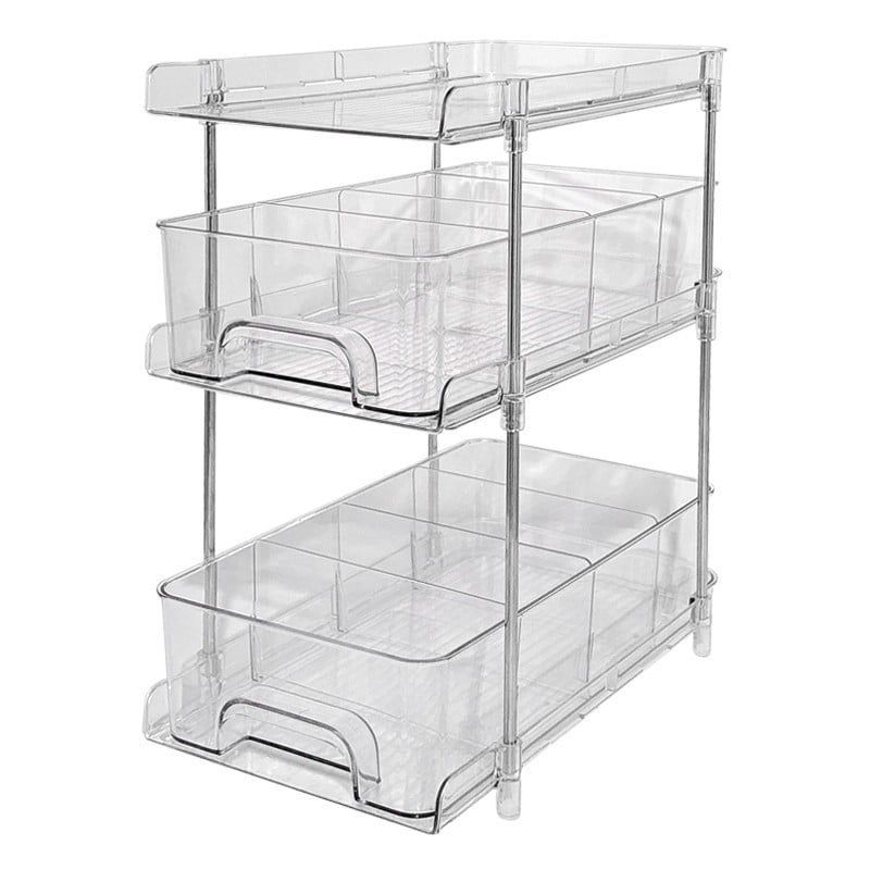  Hộp Đựng Đồ Để Bàn Bằng PET Trong Suốt 2-3 Tầng - Kệ Sắp Xếp Văn Phòng Phẩm, Ngăn Kéo Tiện Lợi Cho Học Sinh [GIAO HÀNG 2-10 NGÀY | SỈ TỪ 2 TRIỆU | CÓ THỂ IN LOGO] 