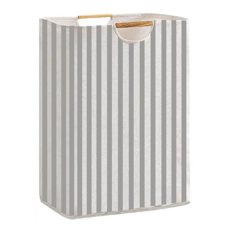  Giỏ Đựng Quần Áo Bẩn Bằng Cotton Phủ PE Nhiều Màu - Rổ Đồ Giặt Dung Tích Lớn, Có Quai Xách Gỗ, Đựng Đồ Chơi, Phòng Ngủ [GIAO HÀNG 2-10 NGÀY | SỈ TỪ 2 TRIỆU | CÓ THỂ IN LOGO] 