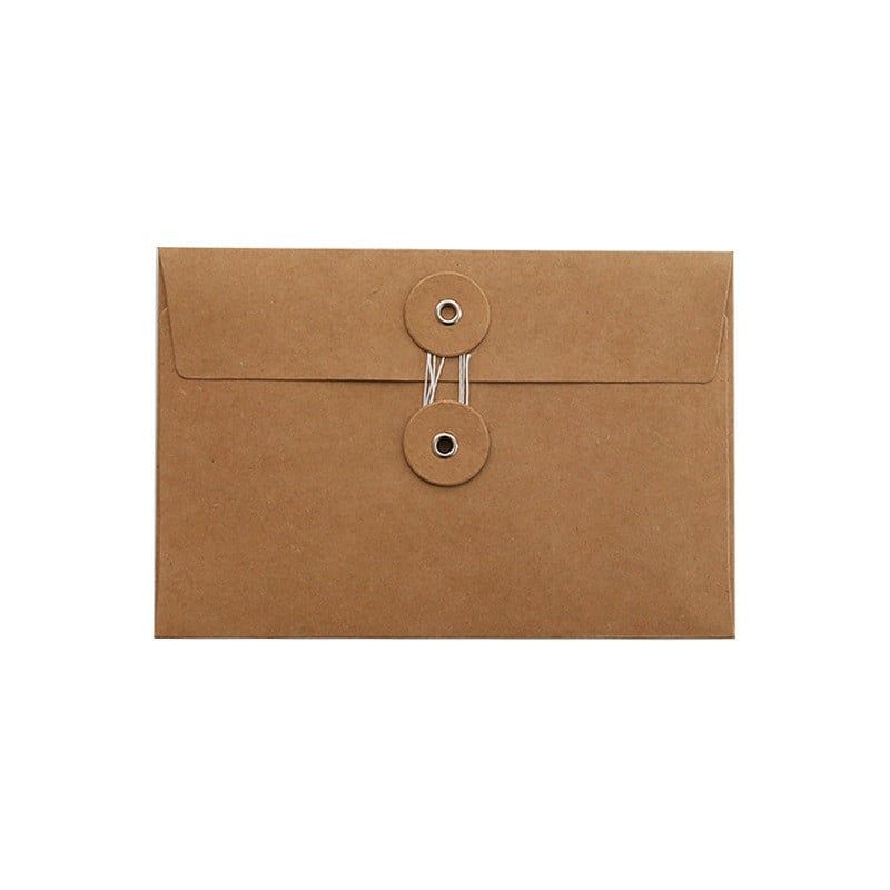  (HÀNG ĐẶT TRƯỚC) 50 Túi Phong Bì Giấy Kraft Dày Cuộn Dây Retro Đựng Hóa Đơn, Hồ Sơ [GIAO HÀNG 2-10 NGÀY | SỈ TỪ 2 TRIỆU | CÓ THỂ IN LOGO] 