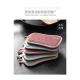  Miếng Lau Bọt Biển Hai Mặt Đa Năng - Khăn Lau Ma Thuật Rửa Bát, Nồi Loại Bỏ Dầu Mỡ, Không Dính Dầu, Gia Dụng [GIAO HÀNG 2-10 NGÀY | SỈ TỪ 2 TRIỆU | CÓ THỂ IN LOGO] 