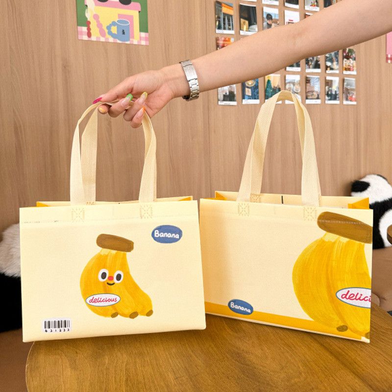  Túi tote vải không dệt in hình chuối – Túi mua sắm shop thời trang cao cấp [GIAO HÀNG 2-10 NGÀY | SỈ TỪ 2 TRIỆU | CÓ THỂ IN LOGO] 