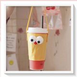  Bộ 5 Túi Đựng Ly Canvas Bảo Quản Nhiệt, Quai Xách Hình Đôi Mắt toPK1324 