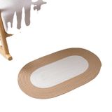  Thảm Lót Sàn Sợi Bông Hình Ellipse Nhiều Màu - Thảm Hút Nước Chống Trượt Đặt Trước Cửa Phòng Ngủ, Phòng Tắm, Nhà Bếp [GIAO HÀNG 2-10 NGÀY | SỈ TỪ 2 TRIỆU | CÓ THỂ IN LOGO] 