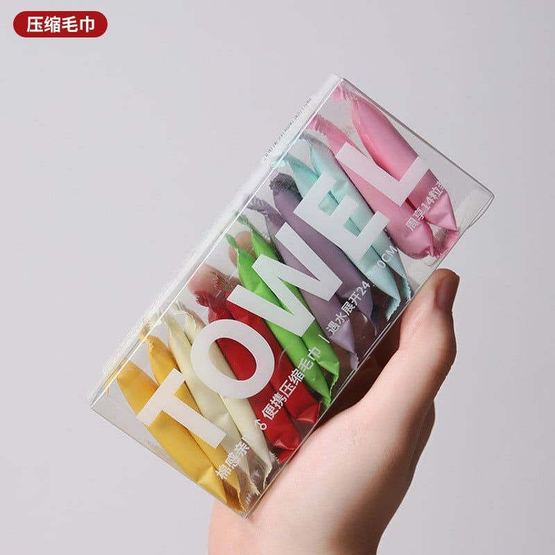  Khăn Nén Dùng Một Lần Rửa Mặt, Tắm Đóng Gói Riêng Du Lịch [GIAO HÀNG 2-10 NGÀY | SỈ TỪ 2 TRIỆU | CÓ THỂ IN LOGO] 