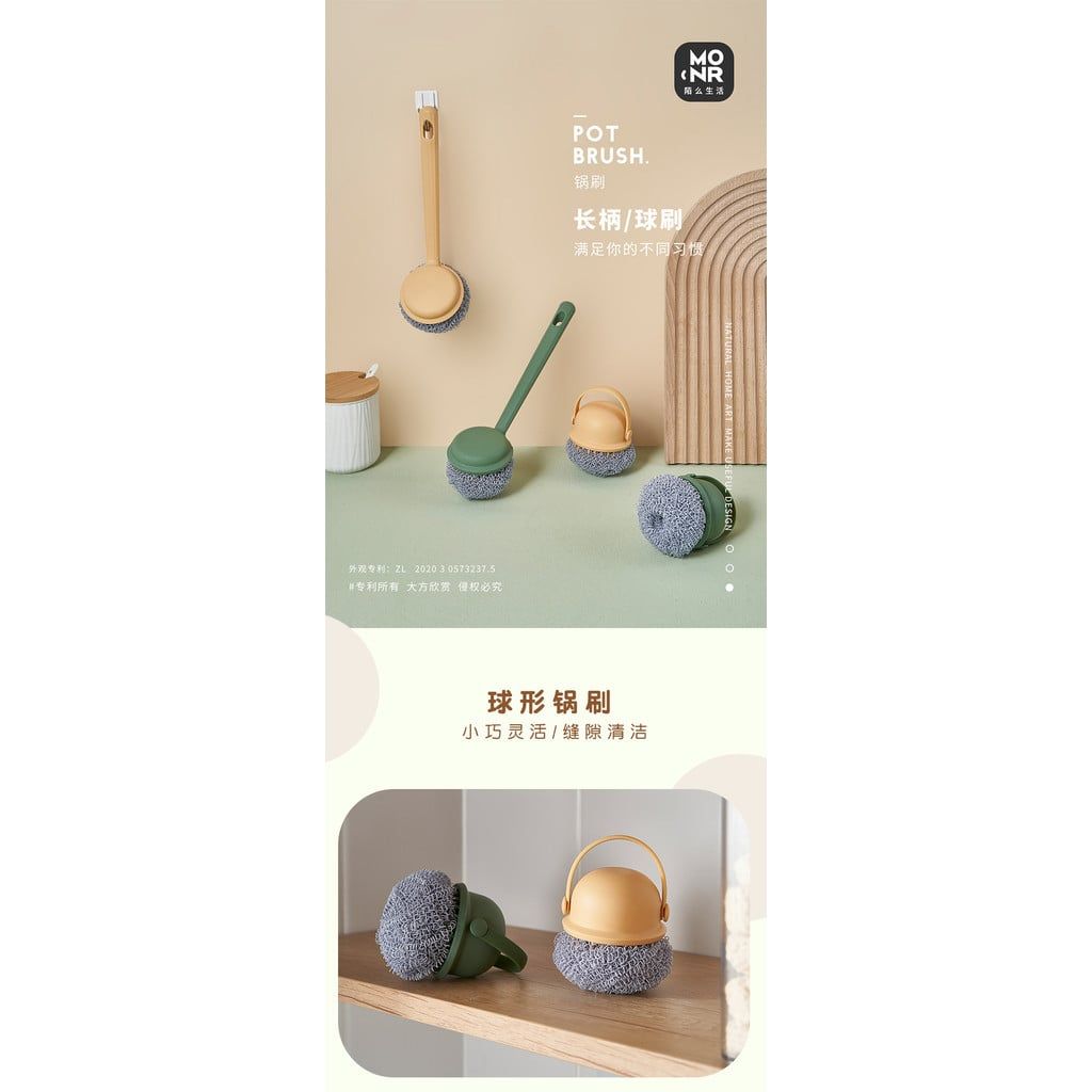  Bàn Chải Rửa Nồi Khử Nhiễm Nhà Bếp Đa Năng [GIAO HÀNG 2-10 NGÀY | SỈ TỪ 2 TRIỆU | CÓ THỂ IN LOGO] 