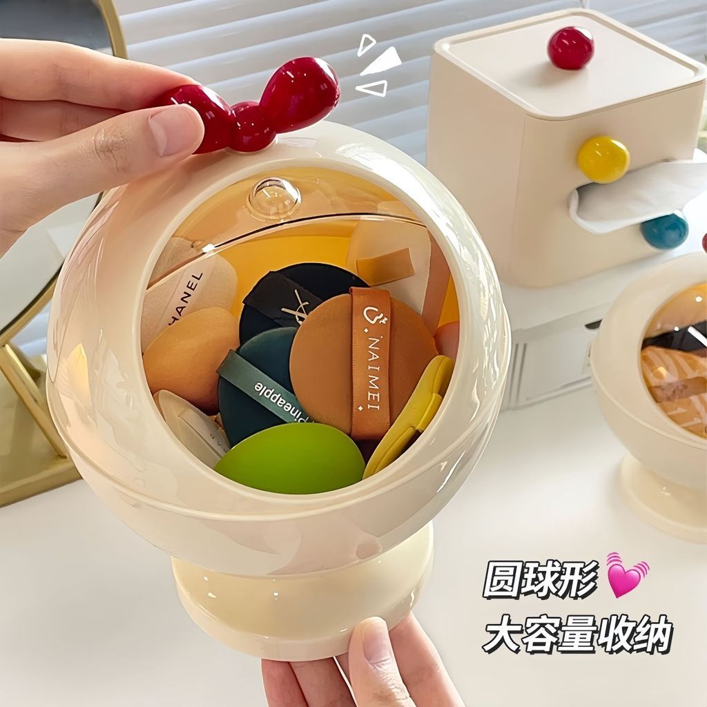  Hộp Đựng Bông Phấn Nắp Lật Dung Tích Lớn - Chống Bụi, Đựng Mỹ Phẩm, Bàn Trang Điểm, Đệm Khí [GIAO HÀNG 2-10 NGÀY | SỈ TỪ 2 TRIỆU | CÓ THỂ IN LOGO] 