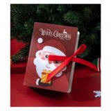  Bộ 5 Hộp quà Giáng Sinh Classy - Hình Ông Già Noel với Ruy băng 8x4,5x12cm Q766 
