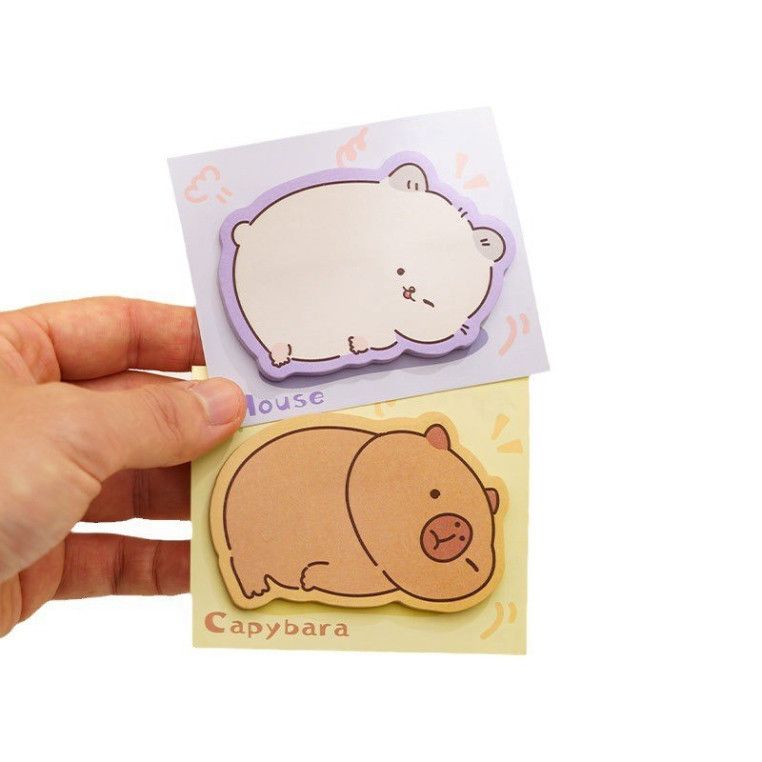  “(ĐẶT TRƯỚC) Bộ 50 Tem Ghi Chú Dễ Thương Hình Thú, Giấy Dán Chữ N Độc Đáo” 