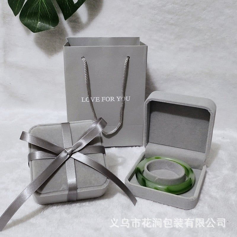  Hộp flannel lật sáng tạo đựng vòng cổ trang sức bao bì bán buôn 