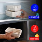  Hộp cơm bằng lò vi sóng kiểu Nhật, chuyên dùng cho dân văn phòng, hộp cơm bằng sợi rơm lúa mì cho nữ, 