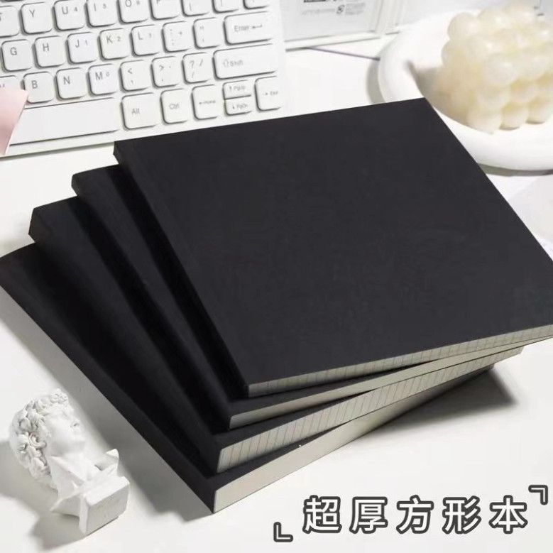  ```(ĐẶT TRƯỚC) Bộ 10 Giấy Kraft Trắng, Sổ Nháp Gạch Vuông Nhỏ, Thẻ Đen Có Thể Lật, Sổ Ghi Chép Học Tập Màu Sắc Đơn Giản` 