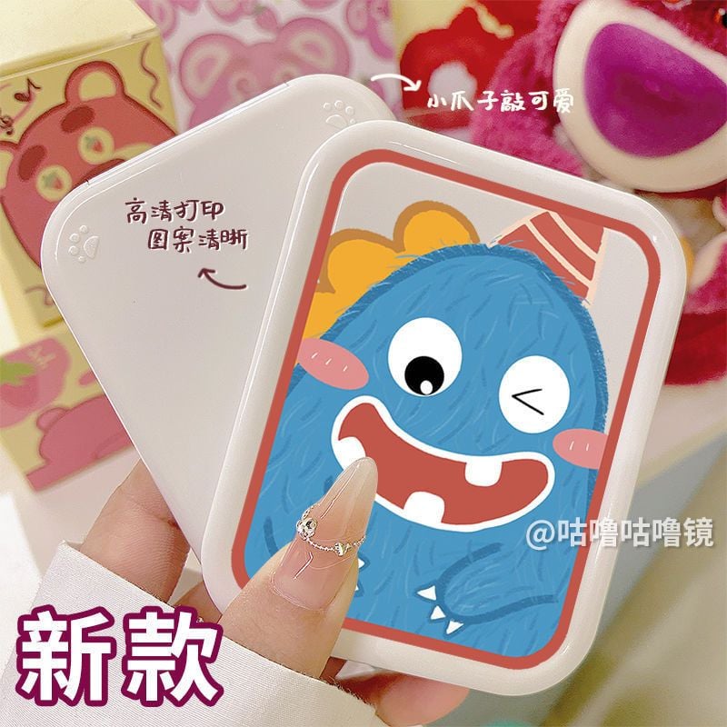  (HÀNG ĐẶT TRƯỚC) 5 Gương Di Động Hoạt Hình Khủng Long Nhỏ Hai Mặt Cho Sinh Viên [GIAO HÀNG 2-10 NGÀY | SỈ TỪ 2 TRIỆU | CÓ THỂ IN LOGO] 