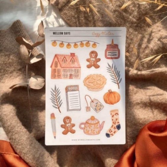  Bộ 10 sticker Classy A5 (3-5cm) trang trí laptop, điện thoại, sổ và bình nước - PK1727 