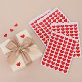  ```Bộ 6 Set 16 Tem Trái Tim Dễ Thương Dùng Cho Bánh Handmade và Quà Tặng, Thiệp, Túi Giấy Q680``` 