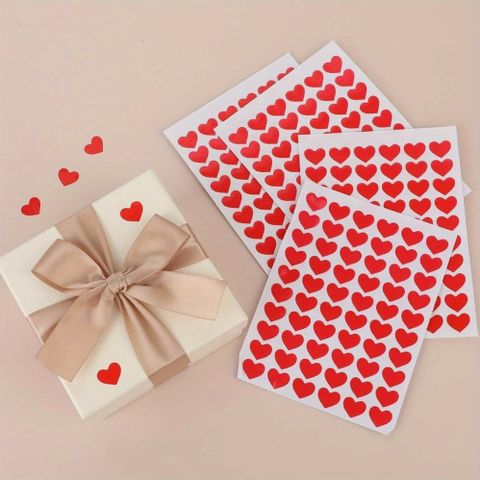  ```Bộ 6 Set 16 Tem Trái Tim Dễ Thương Dùng Cho Bánh Handmade và Quà Tặng, Thiệp, Túi Giấy Q680``` 