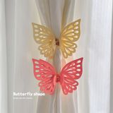  Bộ 2 Kẹp Rèm Cửa Hình Bướm Màu Trắng, Xanh, Hồng - Phụ Kiện Trang Trí Nhà, Dụng Cụ Giữ Rèm Phòng Khách, Phòng Ngủ [GIAO HÀNG 2-10 NGÀY | SỈ TỪ 2 TRIỆU | CÓ THỂ IN LOGO] 