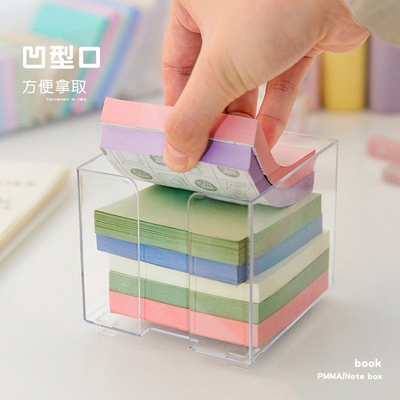  Hộp Đựng Giấy Ghi Chú Để Bàn Trong Suốt Bằng Nhựa - Kệ Đựng Post-it, Văn Phòng Phẩm Đơn Giản [GIAO HÀNG 2-10 NGÀY | SỈ TỪ 2 TRIỆU | CÓ THỂ IN LOGO] 