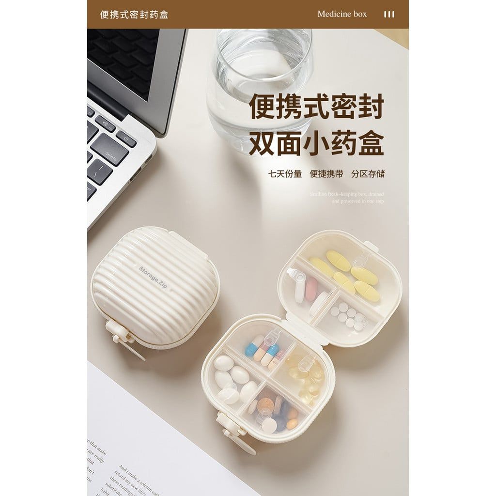  Hộp Đựng Thuốc Xách Tay Du Lịch Chống Ẩm Hộp Kín [GIAO HÀNG 2-10 NGÀY | SỈ TỪ 2 TRIỆU | CÓ THỂ IN LOGO] 