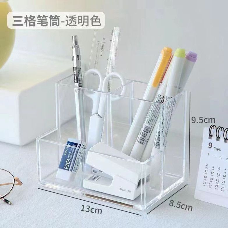  10 Hộp Đựng Bút Trong Suốt Đơn Giản - Phụ Kiện Học Tập Chống Rơi Cho Học Sinh (Đặt Trước) 