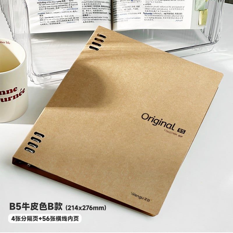  Vở Lò Xo Bìa Giấy Kraft Màu Đen, Trắng - Sổ Tay Khổ A/B Có Thể Tháo Rời, Không Cấn Tay, Thiết Kế Đơn Giản Cho Học Sinh [GIAO HÀNG 2-10 NGÀY | SỈ TỪ 2 TRIỆU | CÓ THỂ IN LOGO] 