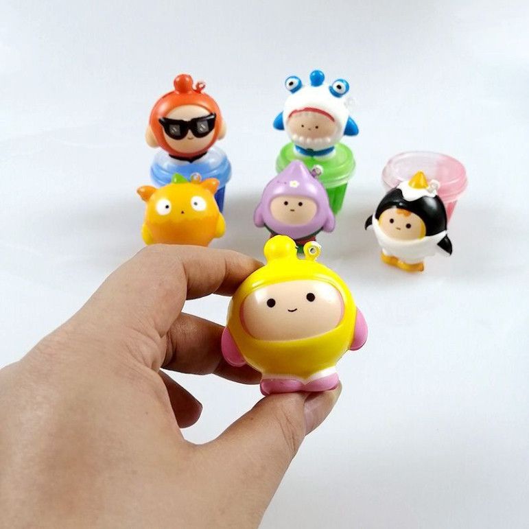  Móc khóa 3D dễ thương bằng cao su dẻo, phong cách sáng tạo cho túi xách PK698 
