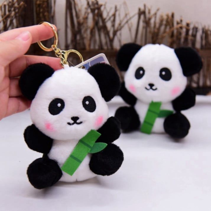  Móc Khóa 3D Hình Gấu Panda Chất Liệu Bông Đáng Yêu Treo Túi Xách [GIAO HÀNG 2-10 NGÀY | SỈ TỪ 2 TRIỆU | CÓ THỂ IN LOGO] 