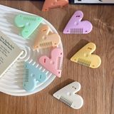  爱心形削发器双面修发刀桃心削发刀心形修剪刘海削发神器修发梳 