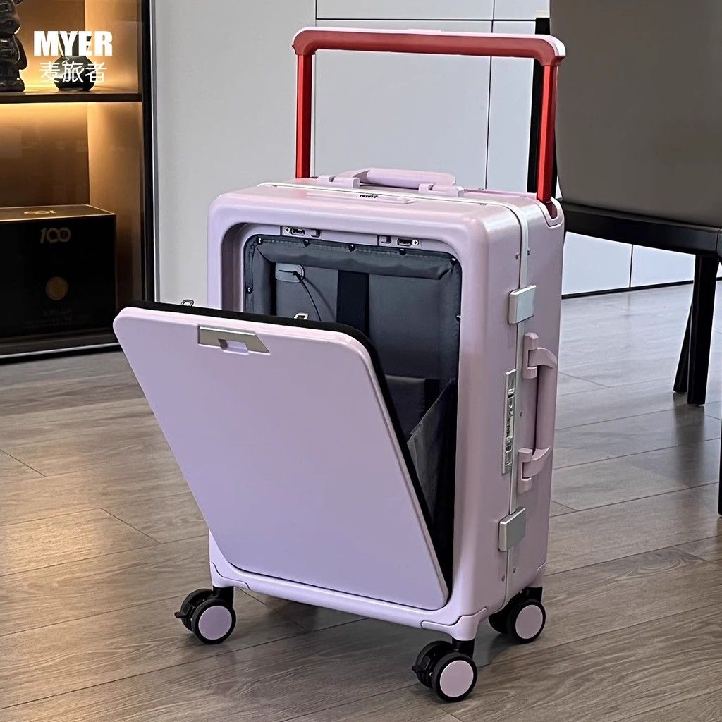  Vali Kéo MYER Mặt Trước Mở Bằng PC - Hành Lý Xách Tay Có Khóa TSA, Bánh Xe Hãm Tốc, USB, Nhiều Màu Sắc Cho Nữ [GIAO HÀNG 2-10 NGÀY | SỈ TỪ 2 TRIỆU | CÓ THỂ IN LOGO] 