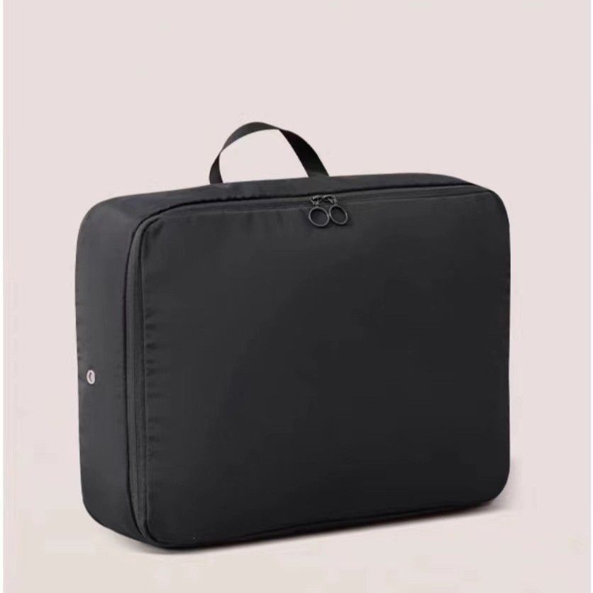  斜纹牛津布羽绒服收纳包带拉链双层家用旅行衣物压缩袋免抽气立体 