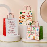  Túi quà giáng sinh tùy chỉnh túi tote lớn nhỏ cảm giác cao cấp túi giấy kraft in logo 