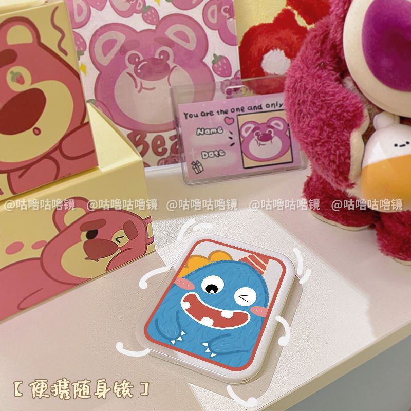  Gương Di Động Hình Khủng Long Hoạt Hình Dễ Thương - Gương Trang Điểm Cho Sinh Viên, Ký Túc Xá, Văn Phòng [GIAO HÀNG 2-10 NGÀY | SỈ TỪ 2 TRIỆU | CÓ THỂ IN LOGO] 