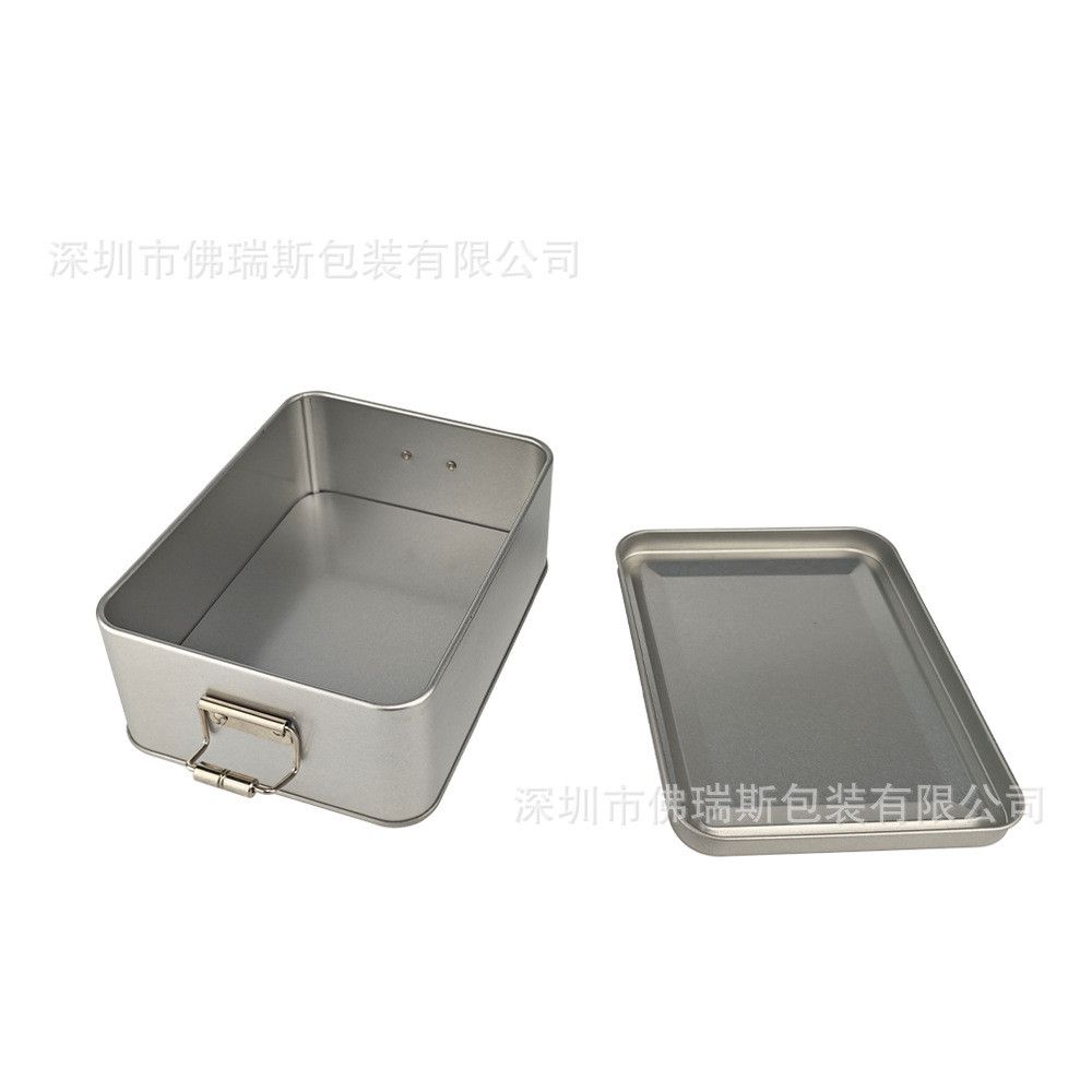  Hộp Quà Mạ Thiếc Hình Vuông Màu Bạc - Hộp Đựng Trái Cây Sấy, Bánh Kẹo, Trà, Thực Phẩm, Có Sẵn Xuất Khẩu [GIAO HÀNG 2-10 NGÀY | SỈ TỪ 2 TRIỆU | CÓ THỂ IN LOGO] 